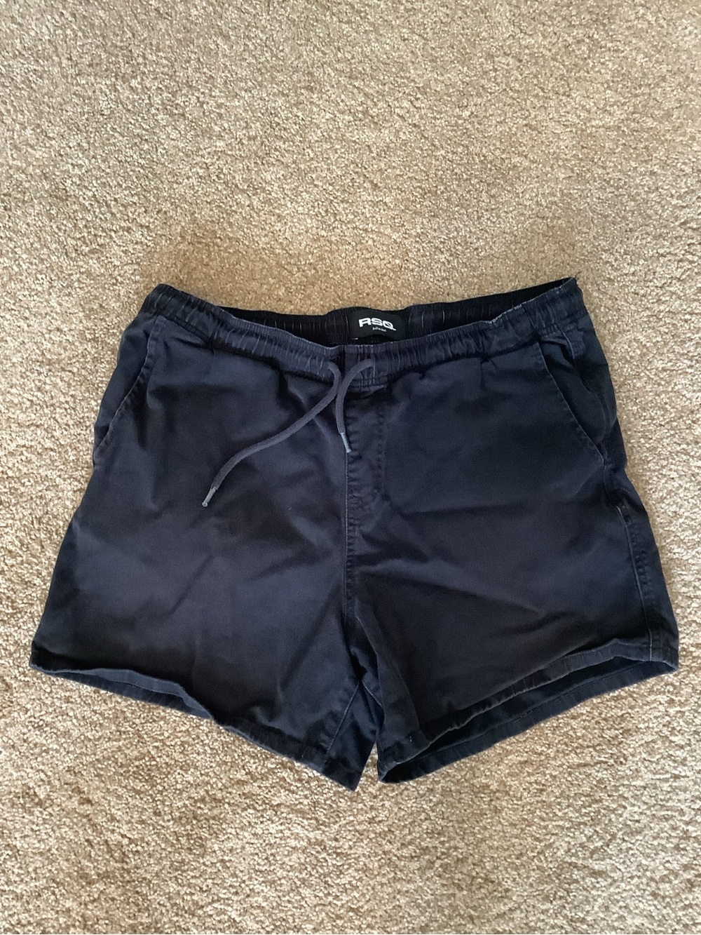 RSQ Black Athletic Drawstring Shorts